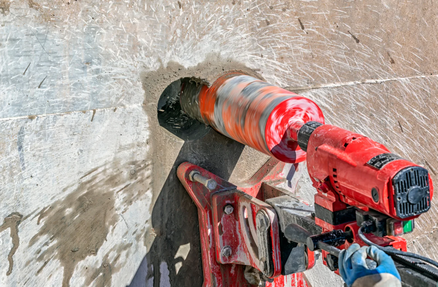 קידוח בטון למזגן